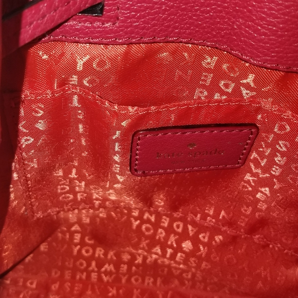Kate Spade red leather bucket bag - Picture 6 of 7